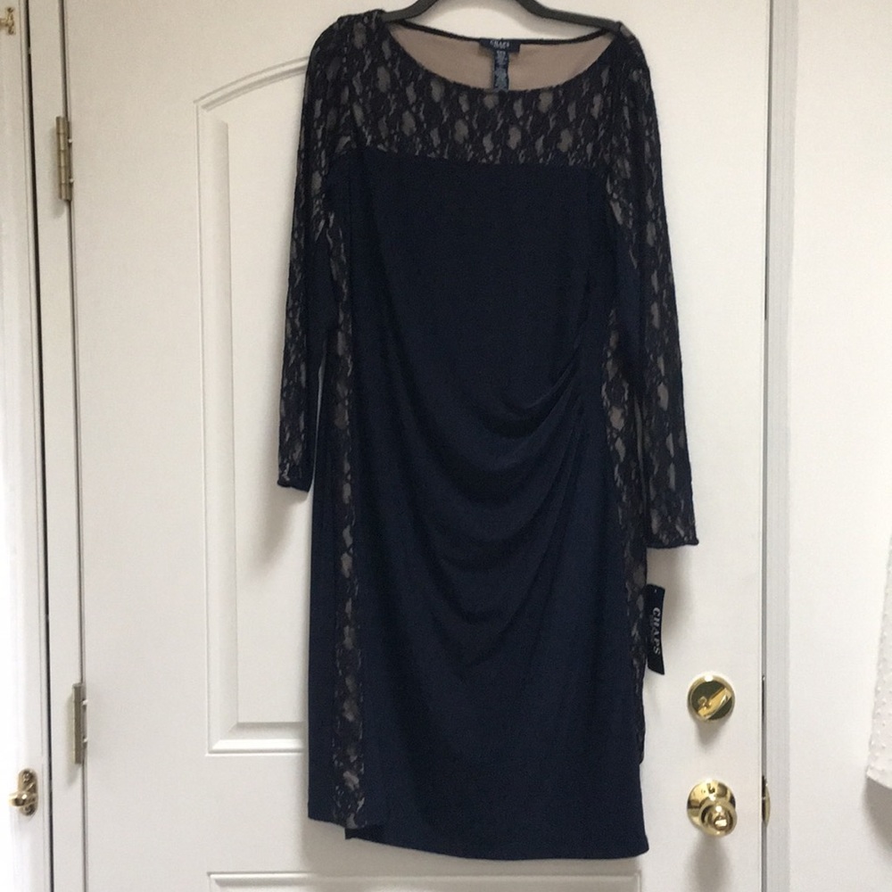 NWT Navy Chaps Dress!